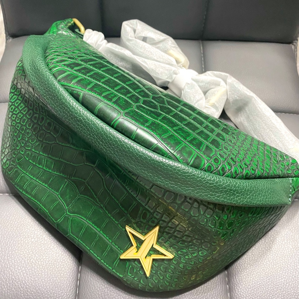 Green Crocodile cross body